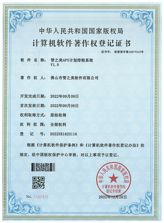 Software Copyright Certificate 1